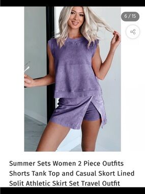 Two-Piece Tank & Skort Set